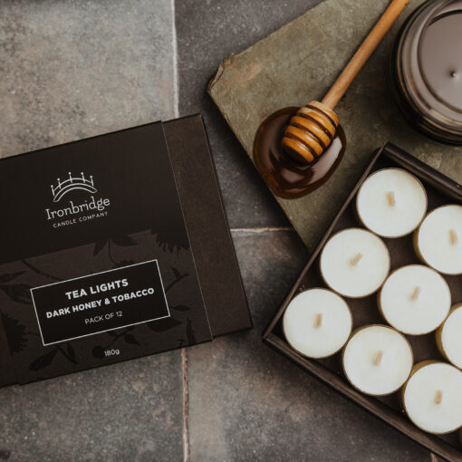 Dark Honey & Tobacco Luxury Tea Lights