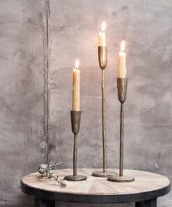 Mbata Brass Candlestick - Antique Brass