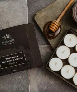 Dark Honey & Tobacco Luxury Tea Lights