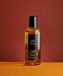 Dark Honey & Tobacco reed diffuser refill in 250ml bottle with warm smoky fragrance