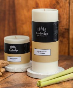 Lemongrass & Ginger Pillar Candle Collection