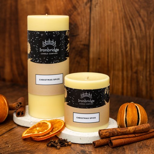 Christmas Spice Pillar Candle - Collection