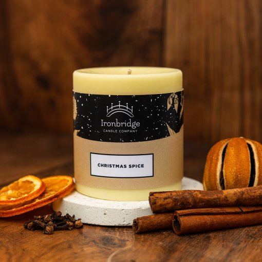 Christmas Spice Pillar Candle - Small