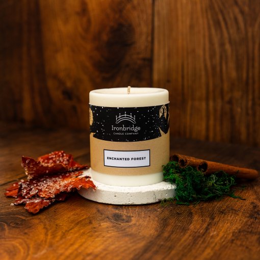 Enchanted Forest Pillar Candle - Small