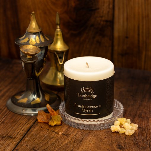 Frankincense & Myrrh Pillar Candle Small