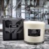 Dark Honey & Tobacco Tall 3-Wick Candle (Clear)
