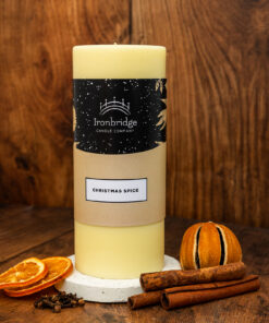 Christmas Spice Pillar Candle - Large