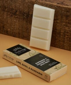 Lime, Basil & Mandarin wax melts with fresh citrus basil fragrance