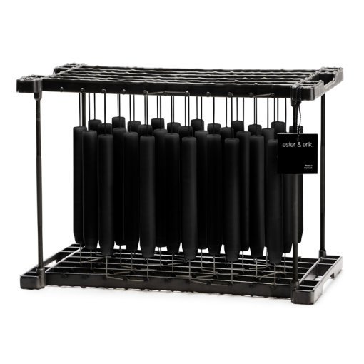 ester & erik Cylindrical candlesticks (Black)