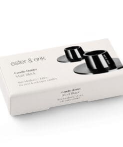 Candle Holder - Matt Black - Medium
