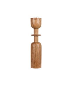 Sibu Acacia Wood Candlestick Holder - Small