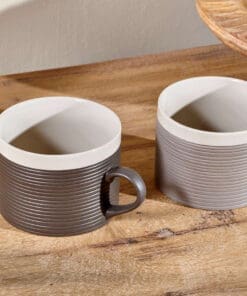 Faiz Mug - Charcoal & Grey (Set of 2)