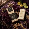 Black Orchid rapeseed and coconut wax melt snap bar with dark floral and woody fragrance notes