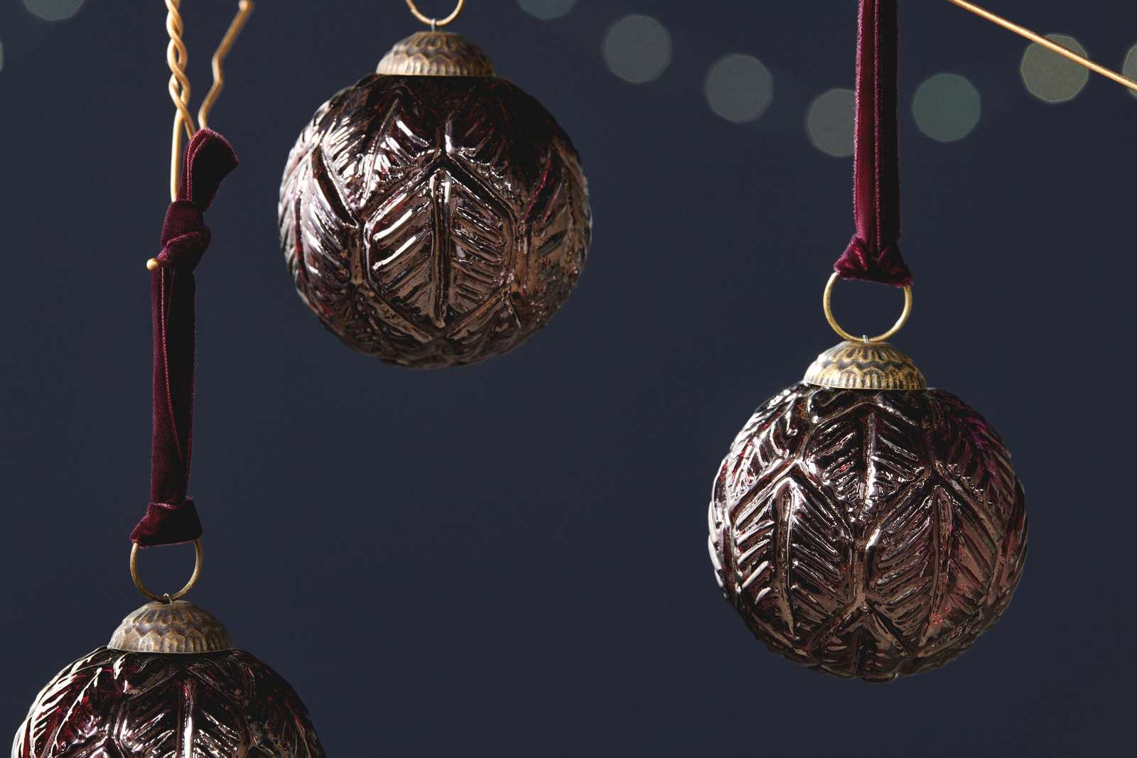 Patta Baubles - Burgundy - (Set of 4)