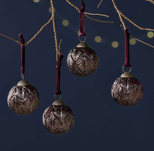 Patta Baubles - Burgundy - (Set of 4)