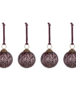 Patta Baubles - Burgundy - (Set of 4)