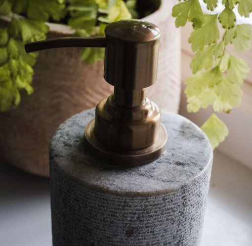Asana Marble Soap Pump - Grey