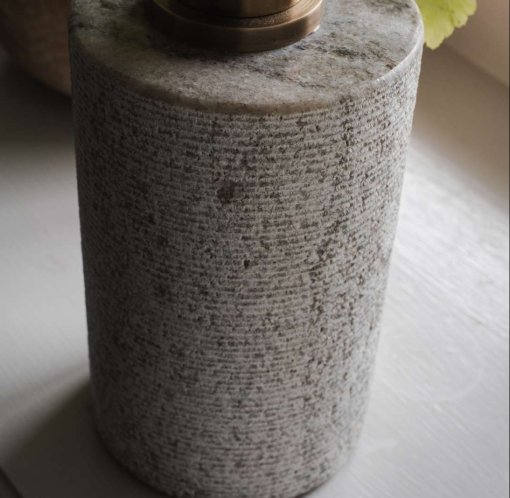 Asana Marble Soap Pump - Grey