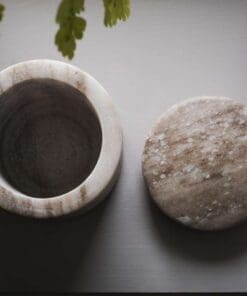 Asana Marble Storage Jar - Grey