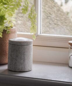 Asana Marble Storage Jar - Grey