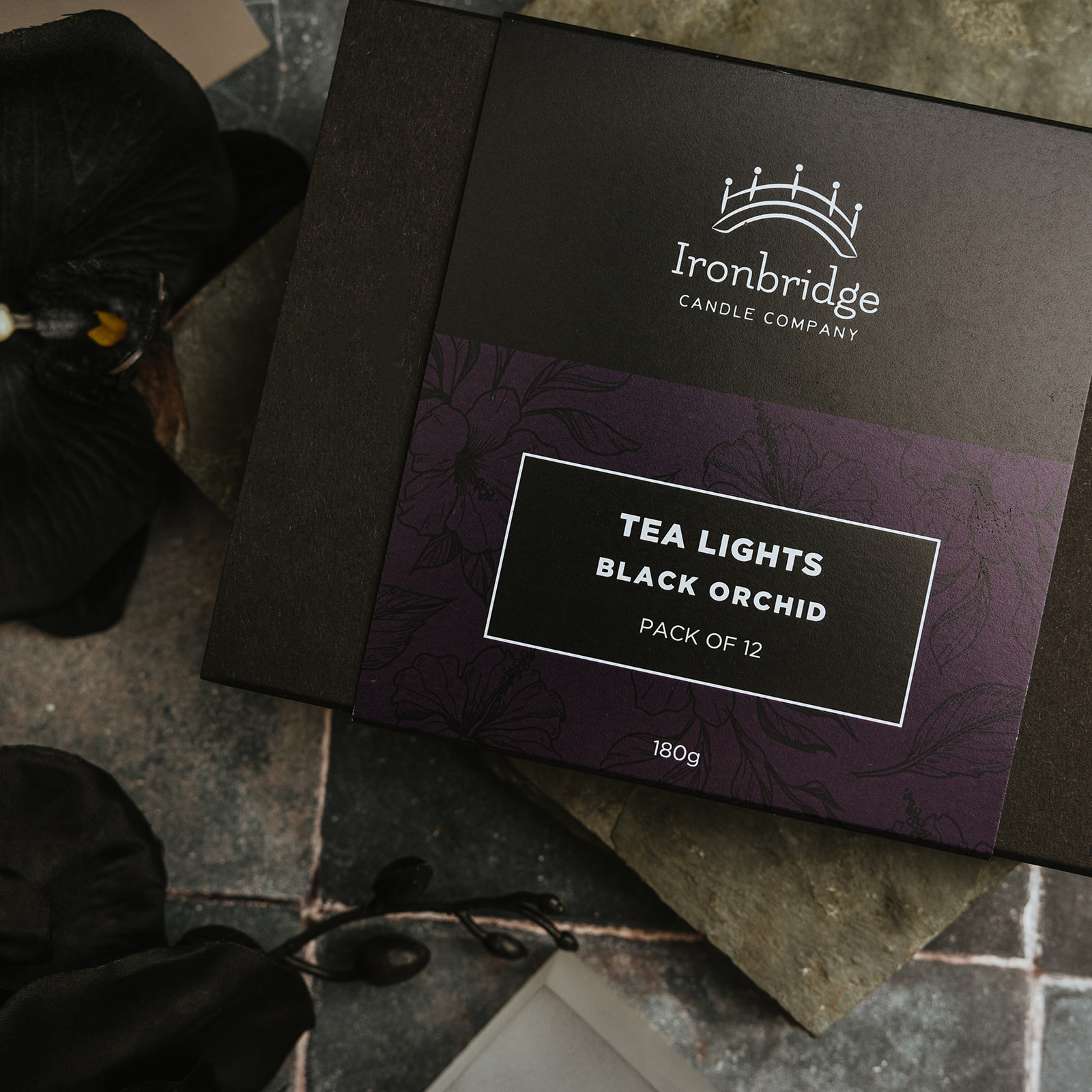 Black Orchid Luxury Tea Lights
