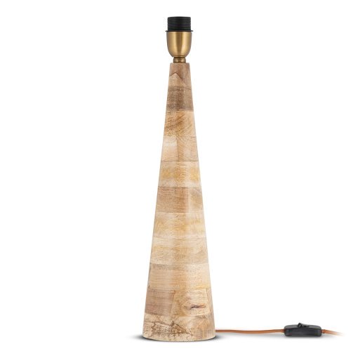 Chameli Mango Wood Table Lamp - Naural
