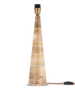 Chameli Mango Wood Table Lamp - Naural