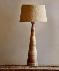 Chameli Mango Wood Table Lamp - Naural