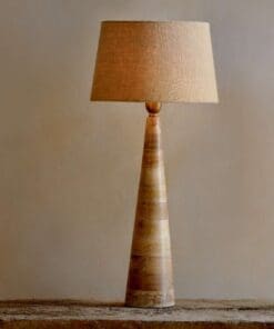 Chameli Mango Wood Table Lamp - Naural