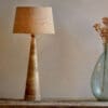 Chameli Mango Wood Table Lamp - Naural