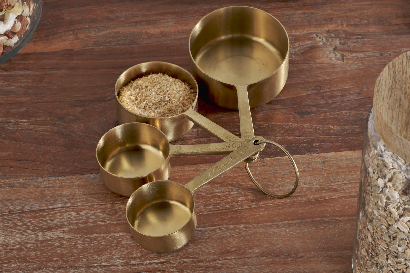 Mane Measuring Cups - Brushed Gold