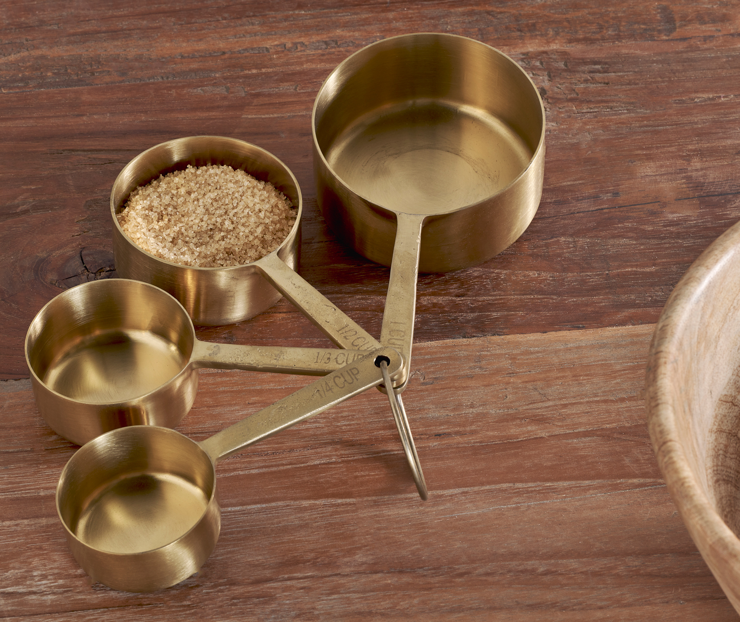 Mane Measuring Cups - Brushed Gold