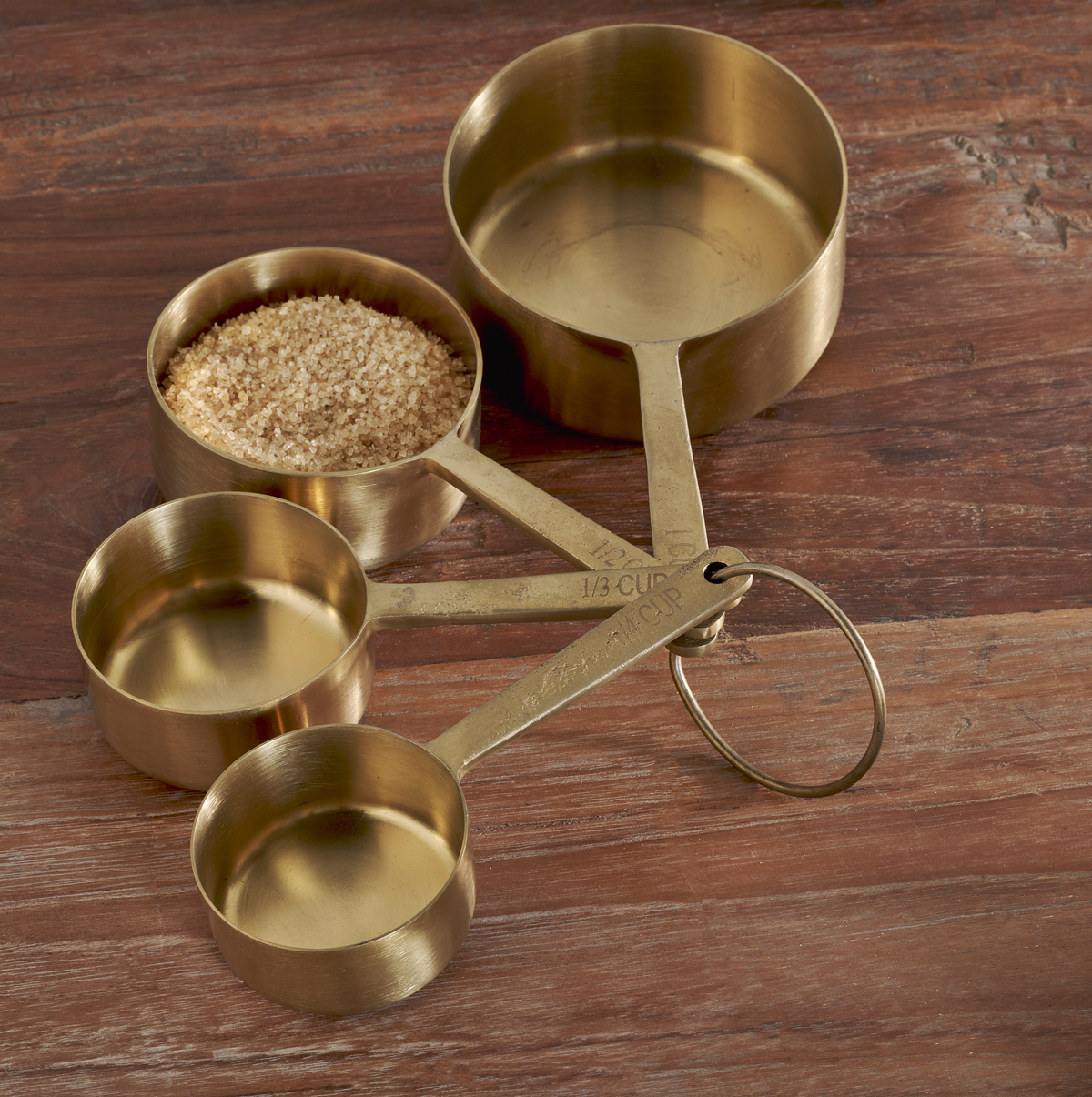 Mane Measuring Cups - Brushed Gold