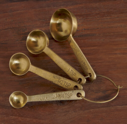 Mane Measuring Spoons - Brushed Gold