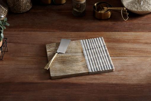 Reyna Chopping Board - Brown Marble