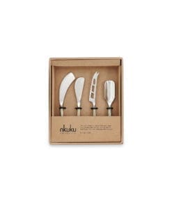 Darsa Cheese Knife Set - Brushed Gold (Set of 4)