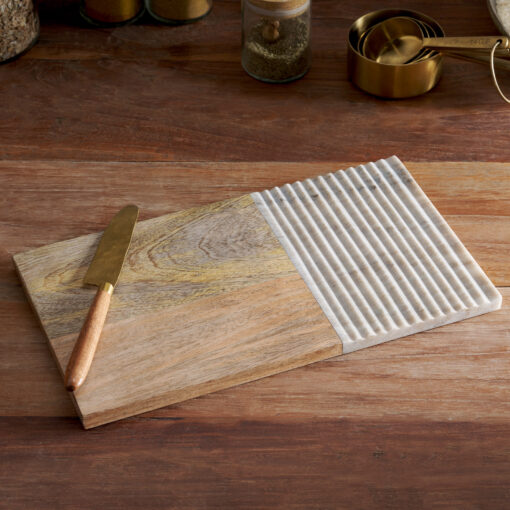 Reyna Chopping Board - Brown Marble - Large