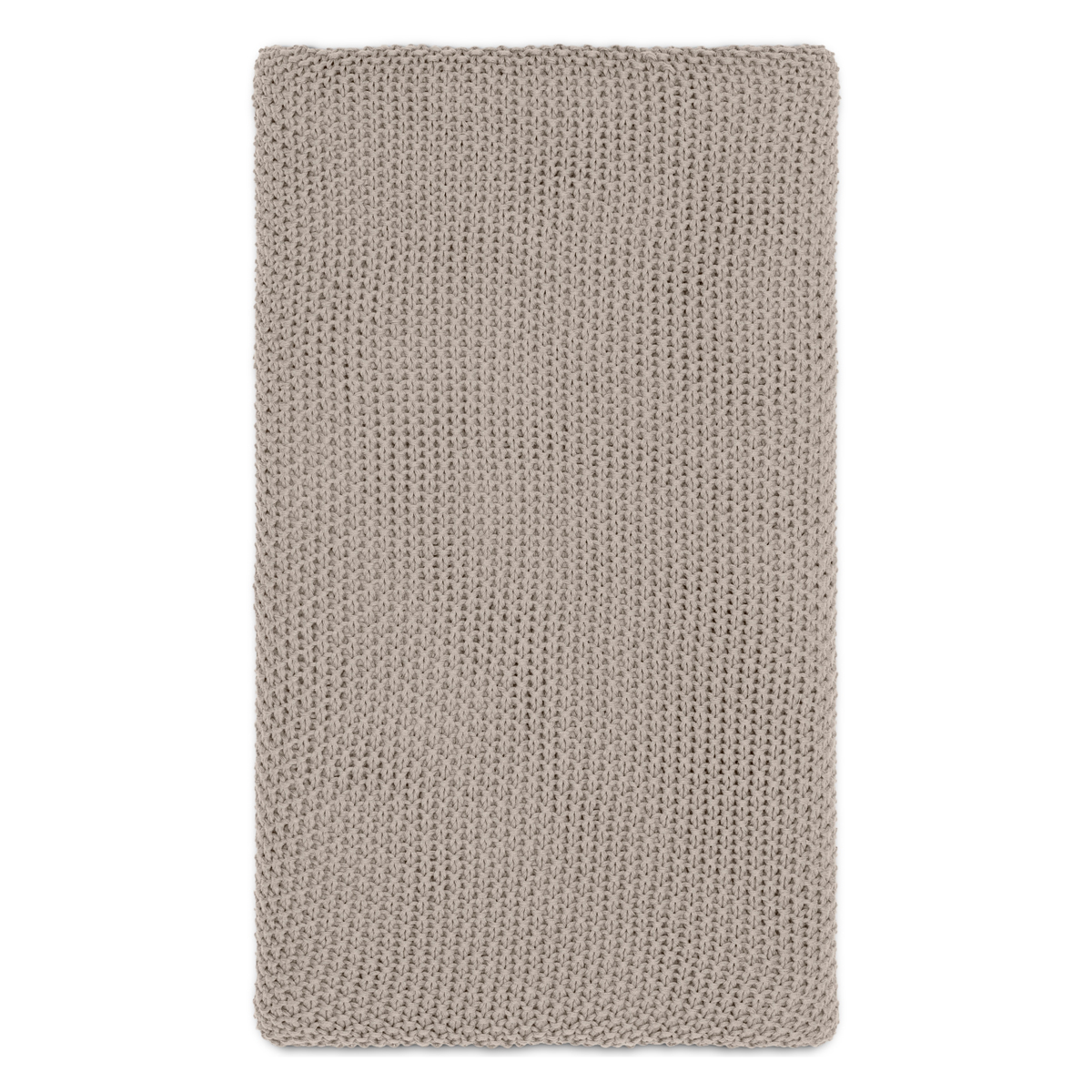 Nahan Moss Stitch Cotton Throw - Stone