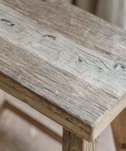 Ibo Reclaimed Wood Low Stool - Natural