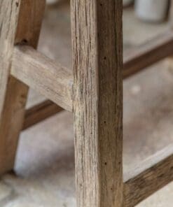 Ibo Reclaimed Wood Low Stool - Natural