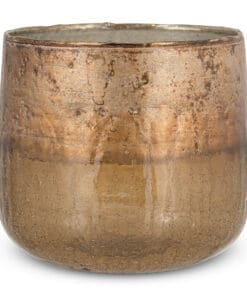 Konara Glass Tealight Holder - Copper Smoke - Large