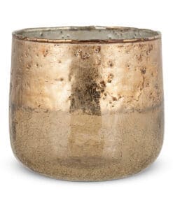 Konara Glass Tealight Holder - Copper Smoke - Medium