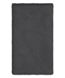 Nahan Moss Stitch Cotton Throw - Charcoal