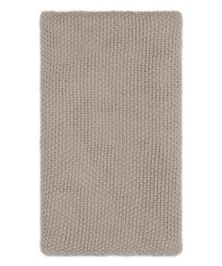 Nahan Moss Stitch Cotton Throw - Stone