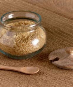 Kali Round Storage Jar - Natural & Clear