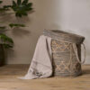 Padla Cotton & Jute Laundry Basket