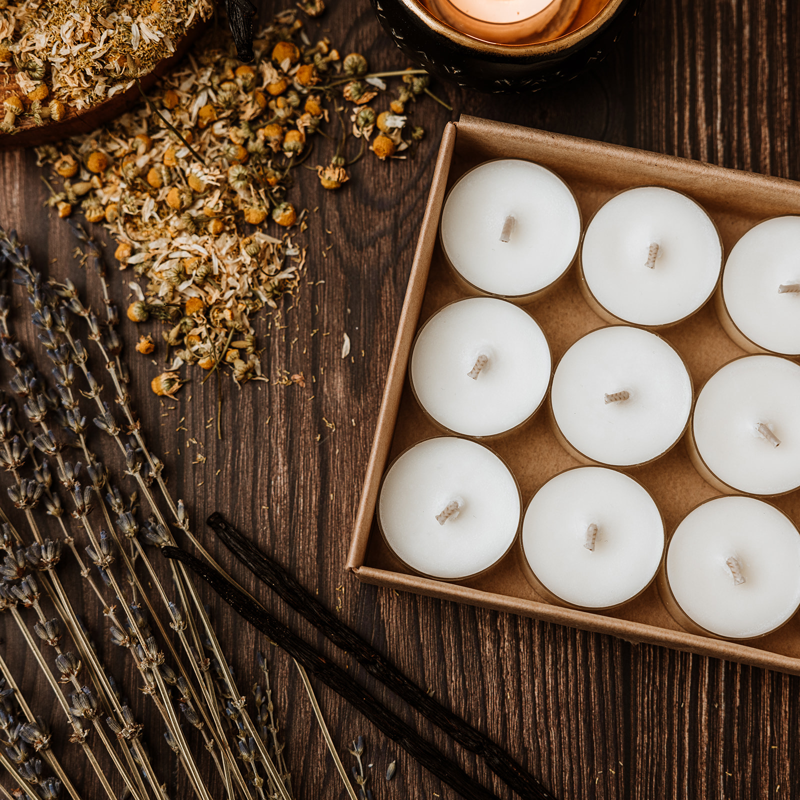 Lavender, Chamomile & Vanilla Tealights (Pack of 12)