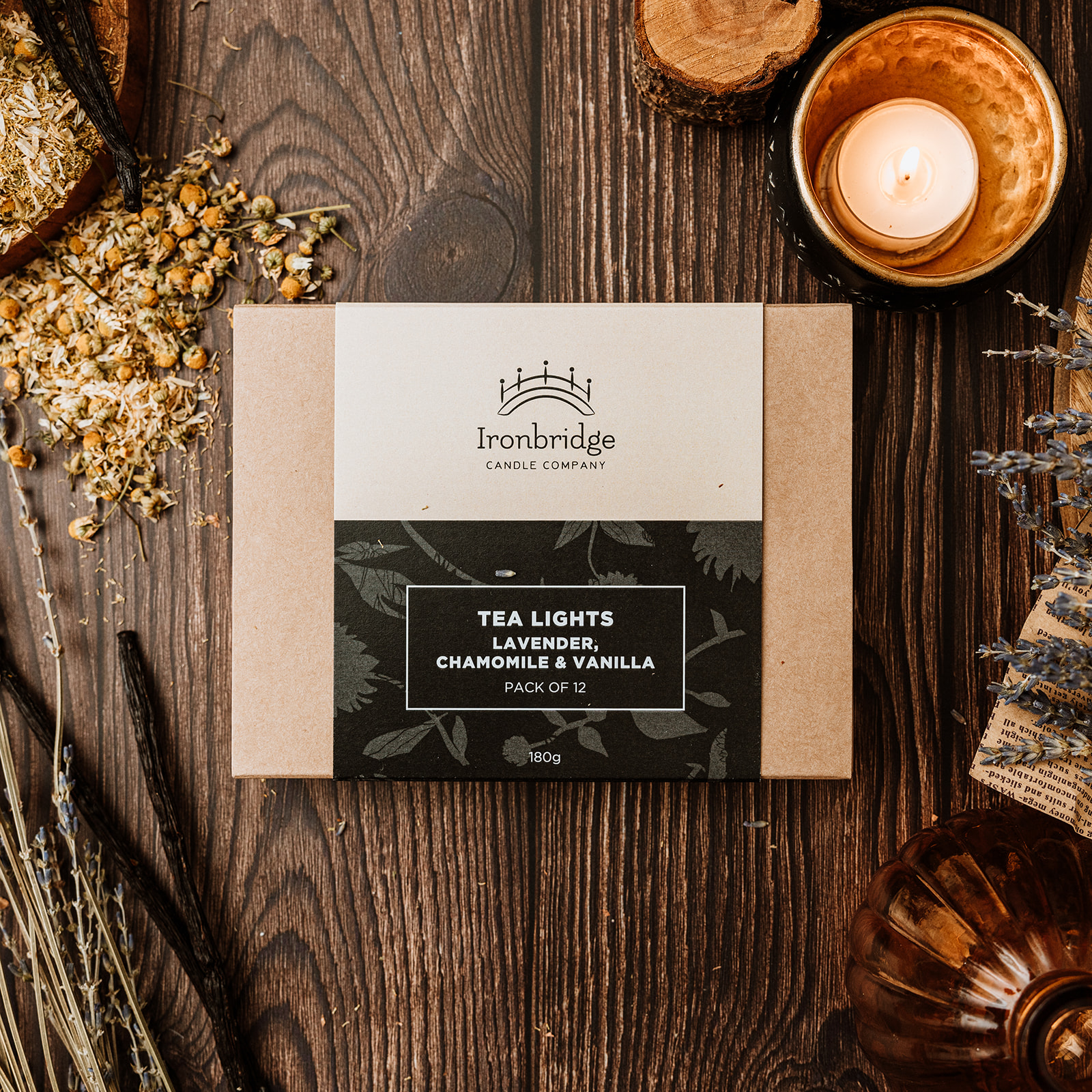Lavender, Chamomile & Vanilla Tealights (Pack of 12)
