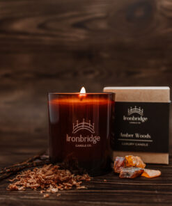 Amber Woods Luxury Candle