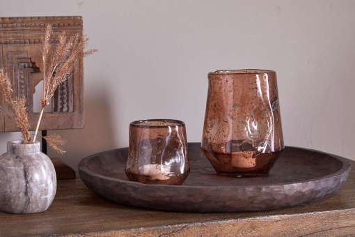 Linora Recycled Glass Tealight Holder
